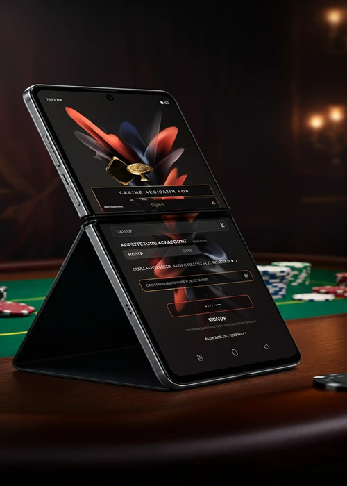 Interface d'inscription simplifiée de Gratorama Casino affichant le formulaire rapide et le bonus de bienvenue de 7€, soulignant l'accès immédiat au jeu et la sécurité des données.